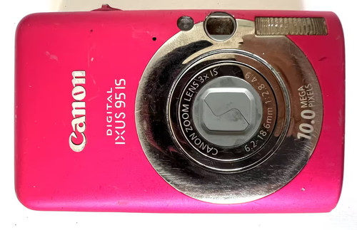 Compact camera pink canon - compact,