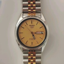 Seiko gold dial - 5, snxs81