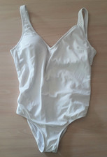 CALZEDONIA costume da bagno intero bianco t. S/M con coppe pushup bikini donna