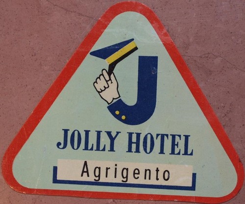Etichetta jolly hotel - etichetta,