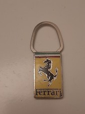 Portachiavi Ferrari giallo auto epoca keyring Mondial A.E. Lorioli 