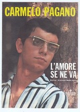 Spartito CARMELO PAGANO L'amore se ne va - RCA 1966