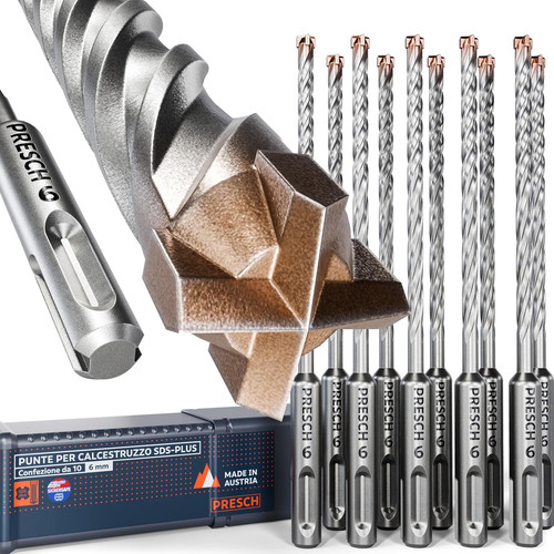 Punte sds plus 6mm - 6mm, (10