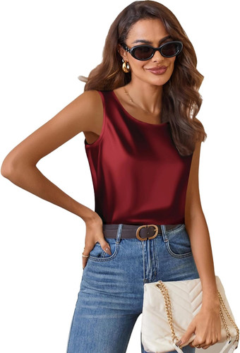 Top raso donna elegante - raso,