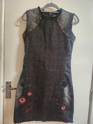 Abito denim desigual - abito,