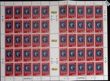 NX 50X MAURITIUS 2010 - MNH - FRANCOBOLLI EXPO - SHANGHAI - FOGLIO PIEGATO