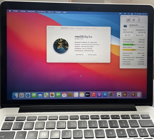 Apple macbook pro 2014 - apple, 13,3"