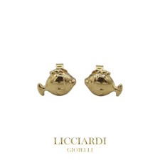 Orecchini bambina pesce oro