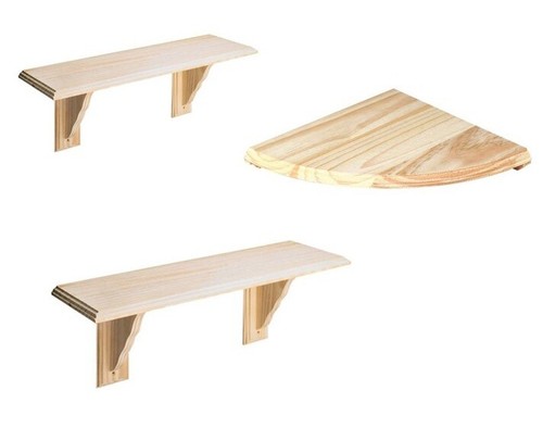 New natural wooden wood shelf - wooden,