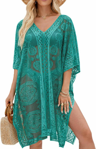 Kimono mare pizzo - mare, in