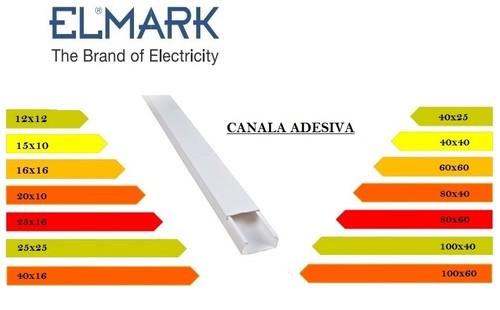 Canalina adesiva metri con - 2,