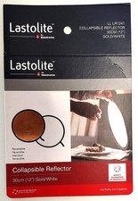 LASTOLITE 30CM/12” REFLECTOR GOLD/WHITE Riflettore Rotondo Portatile Pieghevole