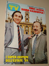 TV SORRISI CANZONI=1984/26=GIANNI MINA=INDIANA JONES=COLOSSEUM=PRANZO è SERVITO=