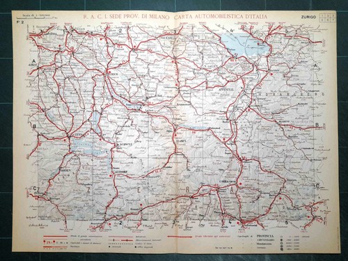 Carta geografica stradale
