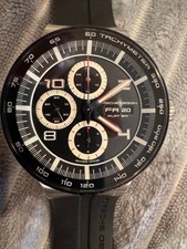 Orologio Cronografo Uomo Automatico Porsche Design Flat Six 44mm Quadrante Nero