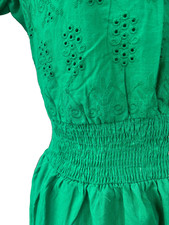 Maxi abito verde smeraldo 100%