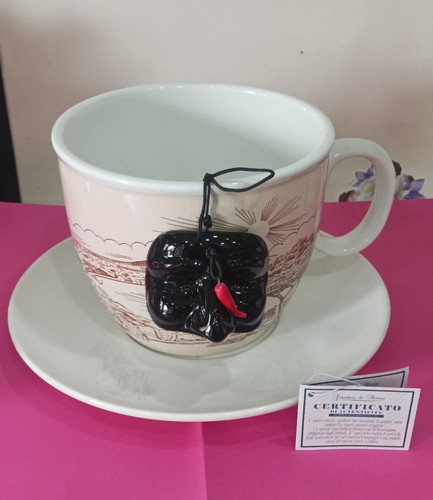 Tazzone ceramica con - in,