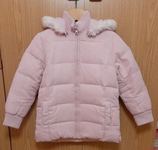 Piumino bimba anni 10 altezza 140 color rosa con cappuccio Riskyo Zero