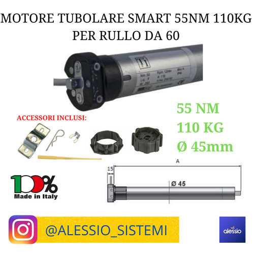 Motore per tapparella 55nm - tapparella,