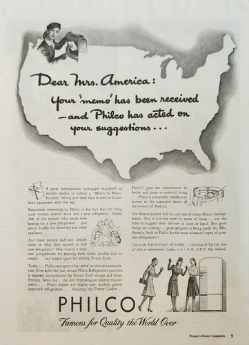 1945 frigorifero philco - 1945,