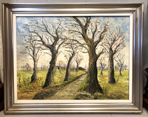 Grande quadro olio tavola - quadro,