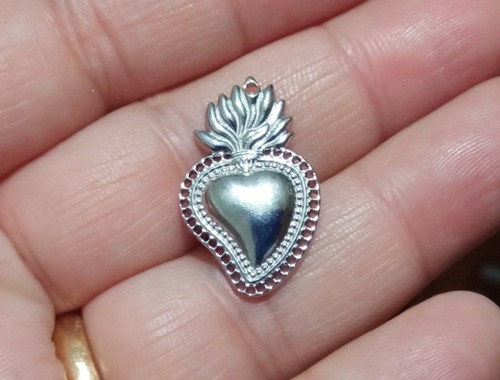 1pz charm ciondoli - cuore, sacro