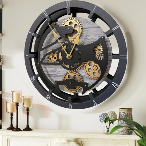 The gears clock - clock, line