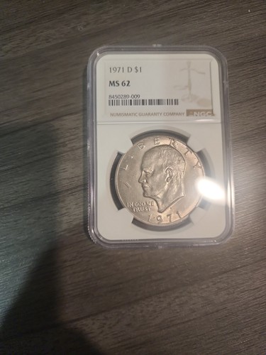 1971 dollaro ngc ms 62 - dollaro,
