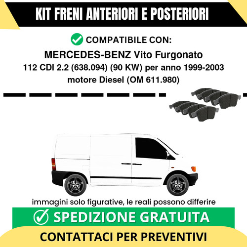 Pastiglie freno ant - pastiglie, post