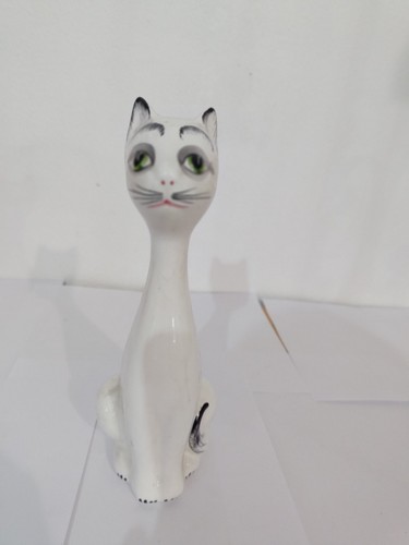 Gatto porcellana anni 70 - in,