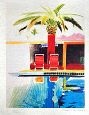 David Hockney Litografia COA