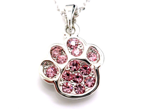 Collana con ciondolo rosa