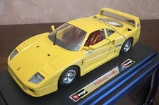 Bburago Burago 1:24 FERRARI F40 1987 GIALLA in Metallo MIB