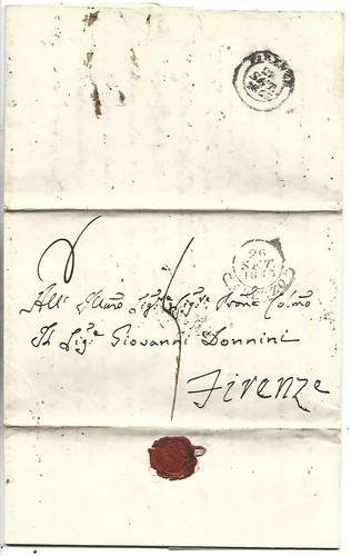 1845 prefilatelica con - prefilatelica,
