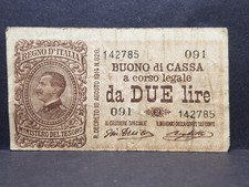 Banconota 2 Lire V E lll° R2