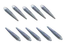 10 torpille piombo grezzo da