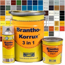 Brantho Korrux 3 in1 400ml 750ml 5l vernice antiruggine anticorrosione RAL selezionabile