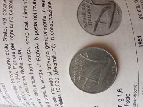 Moneta lire del 1968 - lire,