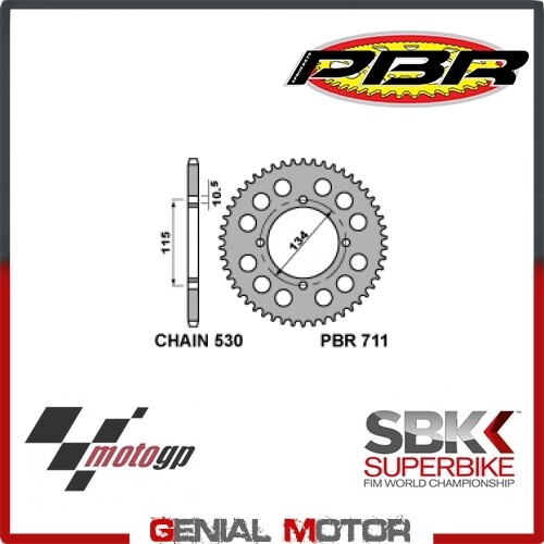 711 c45 rear sprocket pbr - 48,