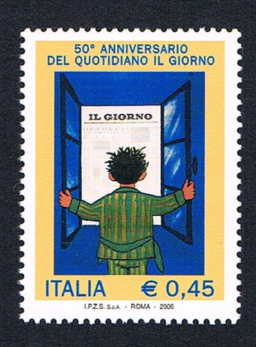 Italia francobollo - italia, 1