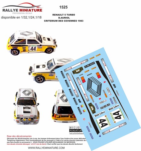 Decals ref 1525 renault - ref,