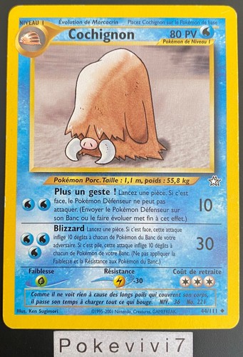 Carte pokemon cochignon 111 - pokemon,