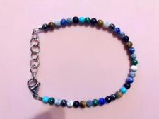 Bracciale Uomo Donna in Pietra Naturale Occhio di Tigre Agata Malachite 4mm 6mm