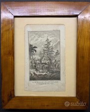 STAMPE D'EPOCA '700 IN CORNICE a incastro