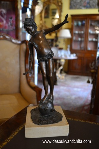 Bronzo raffigurante fanciullo