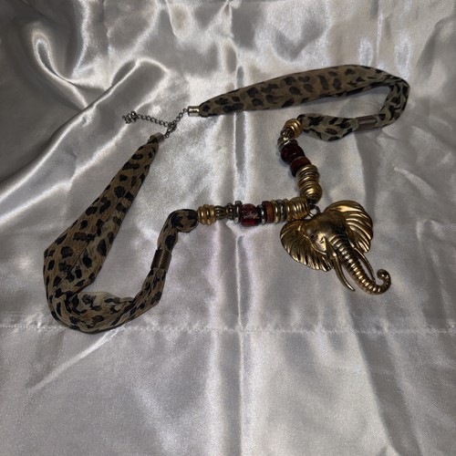 Collana testa elefante - testa, di