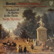 ROSSINI COMPLETE OUVERTURES 4 LP BOX SET Philips Marriner Academy St Martin Fiel