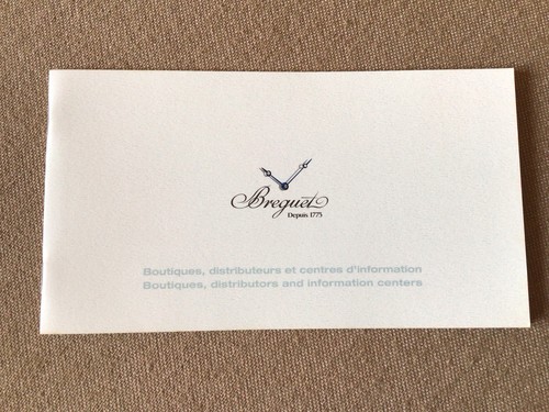 Libretto booklet breguet - libretto,