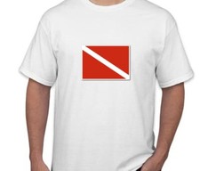 T-shirt bandiera subacquea