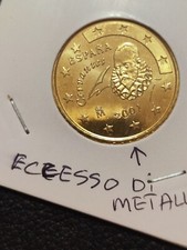 50 CENTESIMI DEL 2001 SPAGNA. ERRORI DI CONIO. MONETA RARA PER COLLEZIONISTI